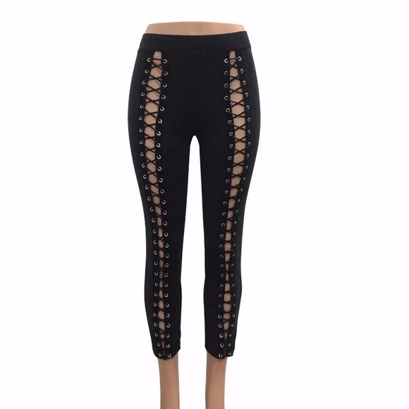 International Bridge Pants - SEXY LACED UP LEGGINGS